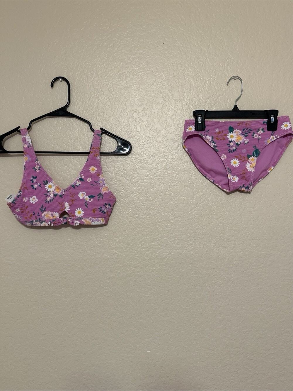 Art Class Girls L 10/12 Daisy Floral 2PC Bikini Swim Suit
